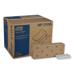 Tork 15 in. x 16.25 in. 2-Ply 1/8-Fold Advanced Dinner Napkins - White (3000/Carton)