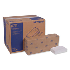 Tork 3-Ply 17 in. x 16.125 in. 1/8 in. Fold Advanced Dinner Napkin - White (1740/Carton)