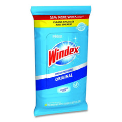 Windex 7 in. x 8 in. Glass and Surface Wet Wipe - Unscented/White (12/Carton)