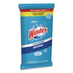 Windex 7 in. x 8 in. Cloth Glass and Surface Wet Wipe - Unscented White