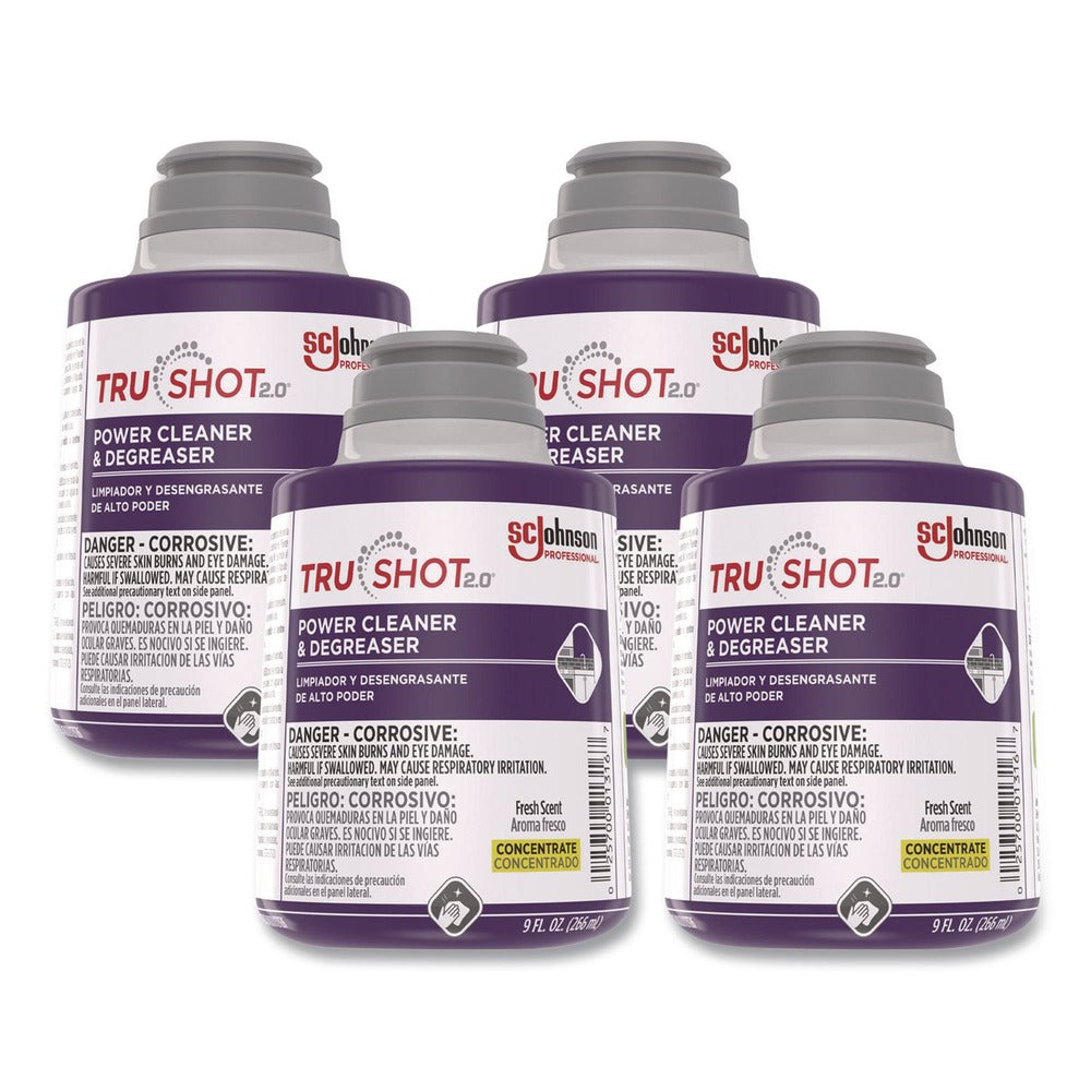 SC Johnson 379842 TruShot 2.0 Power Cleaner Fresh Scent 9 oz Cartridge (4/Carton)
