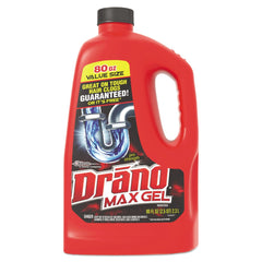 Drano 80 oz. Bottle Max Gel Clog Remover - Bleach Scent (6/Carton)