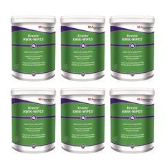 SC Johnson 7.9 in. x 5.7 in. 1-Ply Kresto KWIK-WIPES Cloth - Citrus, White (6 Packs/Carton)