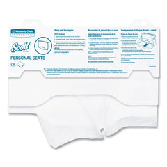 Scott Personal Seats 15 in. x 18 in. Sanitary Toilet Seat Covers - White (125/Pack)