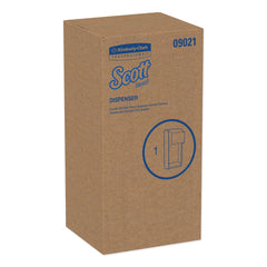 Scott Essential 6 in. x 6.6 in. x 13.6 in. Plastic Tissue Dispenser - Smoke (1/Carton)