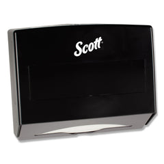 Scott 09215 Scottfold 10.75 in. x 4.75 in. x 9 in. Folded Towel Dispenser - Black (1/Carton)