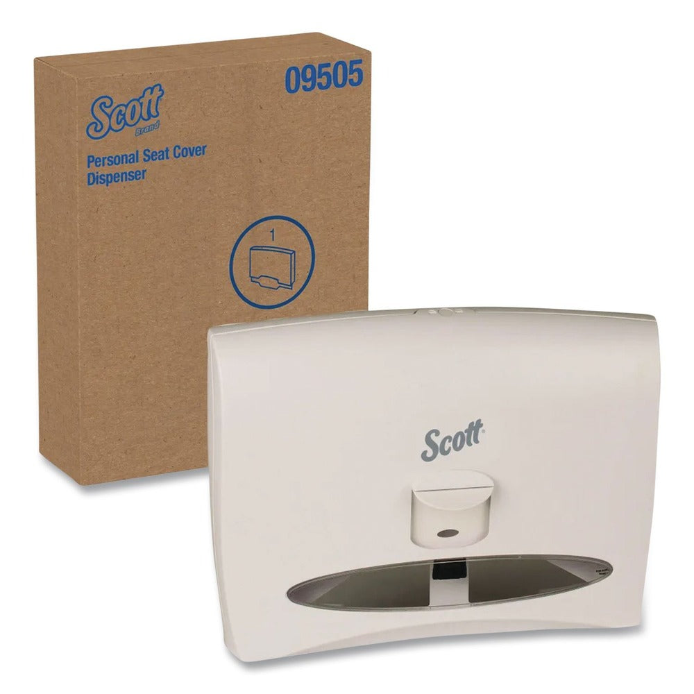 Scott 17.5 in. x 2.25 in. x 13.25 in. Personal Seat Cover Dispenser - White