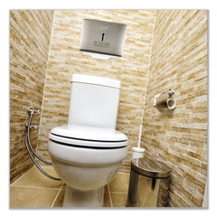 Scott 16.6 in. x 2.5 in. x 12.3 in. Personal Seat Cover Dispenser - Stainless Steel