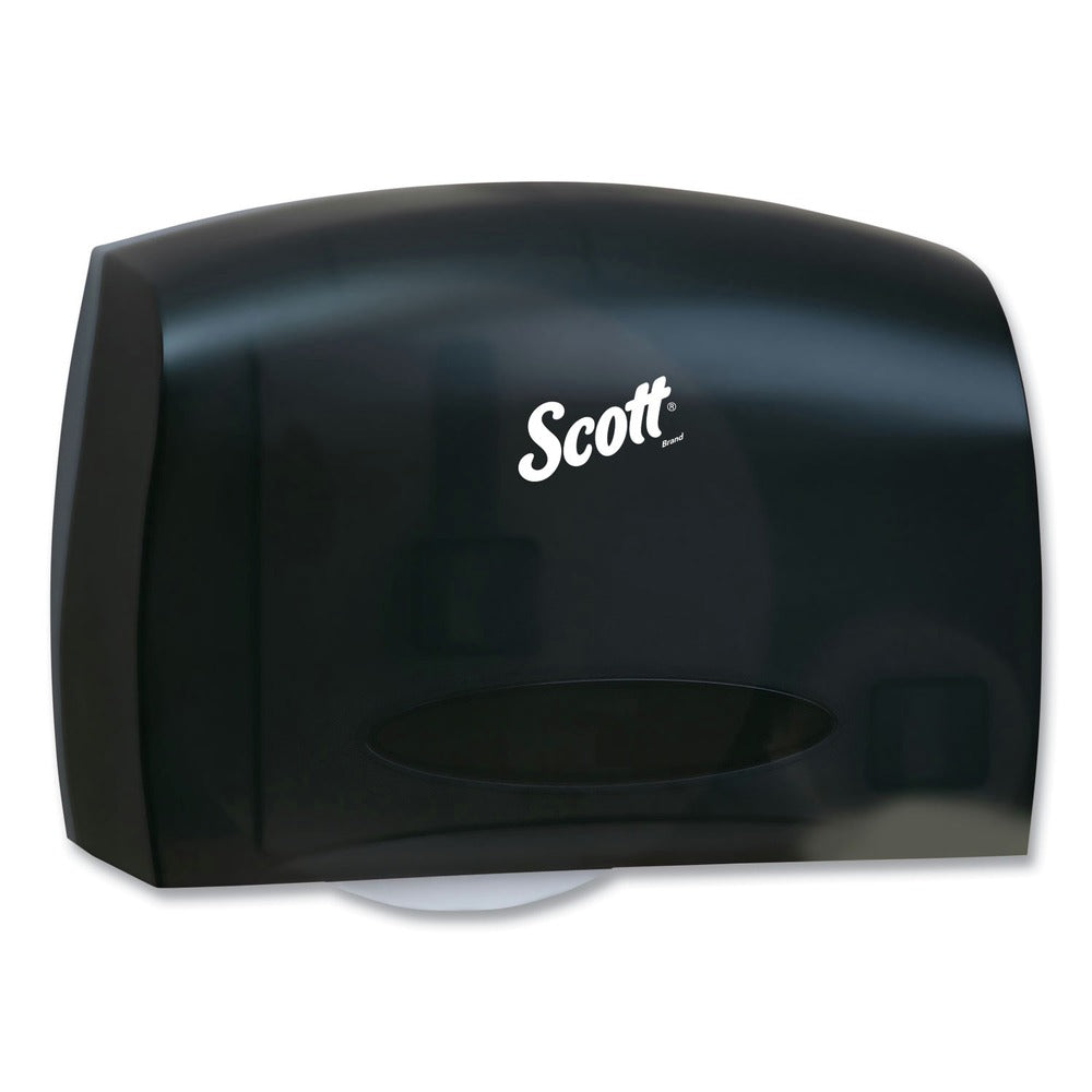 Scott Essential 14.25 in. x 6 in. x 9.75 in. Coreless Jumbo Roll Tissue Dispenser for Business - Black