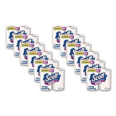 Scott 1-Ply Septic Safe Bathroom Tissue - White (12/Carton)