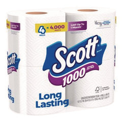 Scott 1-Ply Septic Safe Bathroom Tissue - White (12/Carton)