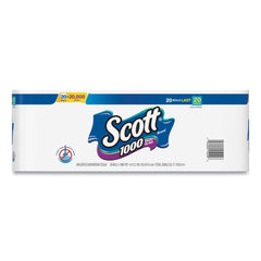 Scott 20032 1000 1 Ply Septic Safe Bathroom Tissue - White (20/Pack)
