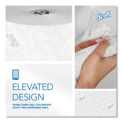 Scott 1,150 ft. 1-Ply Pro Hard Roll Paper Towels with Elevated Scott Design - Gray Core Only (6-Rolls/Carton)