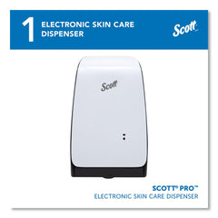 Scott 32499 1200 mL 7.3 in. x 4 in. x 11.7 in. Electronic Skin Care Dispenser - White