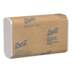Scott Essential 1-Ply 8 in. x 9.4 in. Multi-Fold Towels - White (16/Carton)