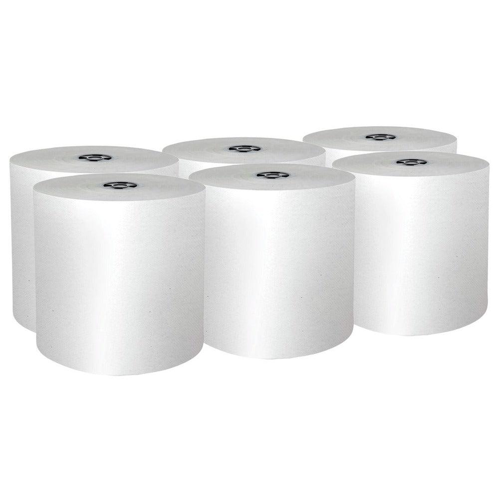 Scott 1-Ply 7.5 in. x 900 ft. Pro Hard Roll Paper Towels with Absorbency Pockets for Scott Pro Dispenser - Gray Core Only (6/Carton)