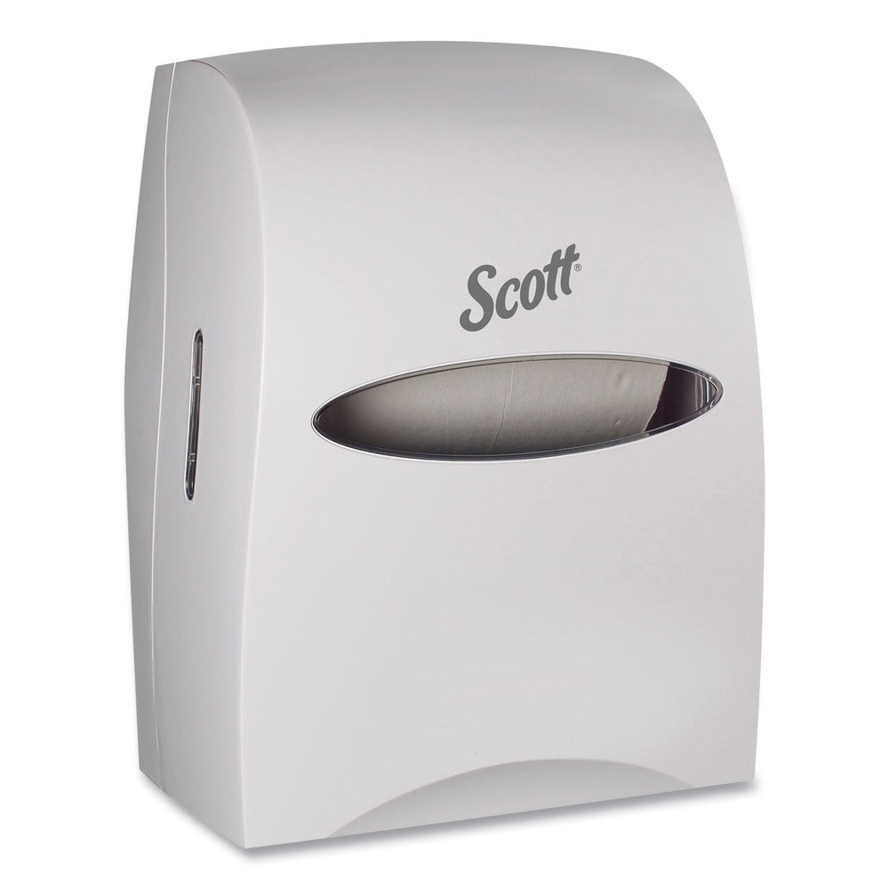 Scott Essential 13.06 in. x 11 in. x 16.94 in. Manual Hard Roll Towel Dispenser - White (1/Carton)