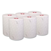 Scott 47032 1-Ply 8 in. x 580 ft. Traditional Business Slimroll Towels - White/Pink (6 Rolls/Carton)