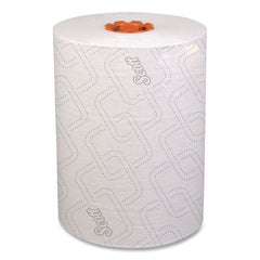 Scott 1-Ply 8 in. x 580 ft. Slimroll Towels - White/Orange Core (6/Carton)