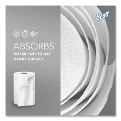 Scott 1-Ply 8 in. x 580 ft. Slimroll Towels - White/Orange Core (6/Carton)