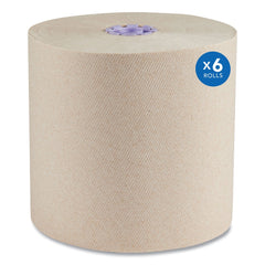 Scott Essential 1-Ply 8 in. x 700 ft. 1.75 in. Core 100% Recycled Fiber Hard Roll Towel - Brown (6/Carton)