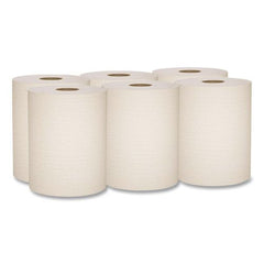 Scott Essential 8 in. x 800 ft. 1.5 in. Core 1-Ply 100% Recycled Fiber Hard Roll Towel - Brown (6/Carton)