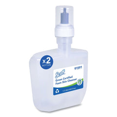 Scott 1200 ml Essential Green Certified Unscented Foam Skin Cleanser (2/Carton)