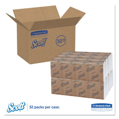 Scott 98720 12 in. x 7 in. 1-Ply Low-Fold Dispenser Napkins - White (8000/Carton)