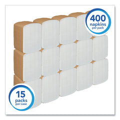 Scott 12 in. x 17 in. 1-Ply Full-Fold Dispenser Napkins - White (6000/Carton)