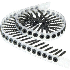 SENCO (1000/Pack) #6 1-5/8 in. Coarse Thread Bugle-Head Phillips Collated Sheet Metal Screw - Gray Phosphate