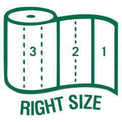 Seventh Generation 13722 100% Recycled 11 in. x 5.4 in. 2-Ply Paper Kitchen Towel Rolls - White (156 Sheets/Roll, 24 Rolls/Carton)