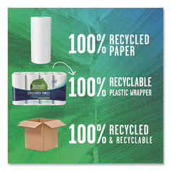Seventh Generation 13739 2-Ply 11 x 5.4 100 Percent Recycled Paper Kitchen Towel Rolls (32/Carton)