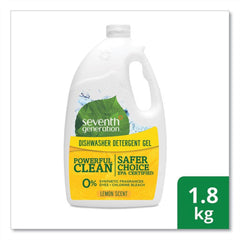 Seventh Generation 70 oz. Bottle Natural Automatic Dishwasher Gel - Lemon (6/Carton)