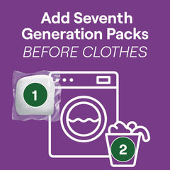 Seventh Generation Natural Laundry Detergent Powder Packs - Lavender Scent (8/Carton)