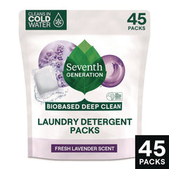 Seventh Generation Natural Laundry Detergent Powder Packs - Lavender Scent (8/Carton)
