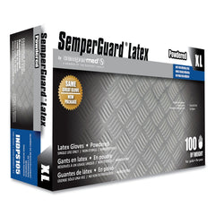 SemperGuard Latex Gloves - Cream/X-Large (1000/Carton)