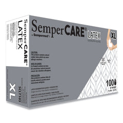 SemperCare Latex Gloves - Cream/X-Large (1000/Carton)