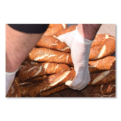 SemperCare Stretch Vinyl Examination Gloves - Large, Cream (100/Box)