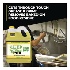 Simple Green 4110100401128 1 Gallon Pro Dish Soap - Sparkling Citrus Scent (4/Carton)
