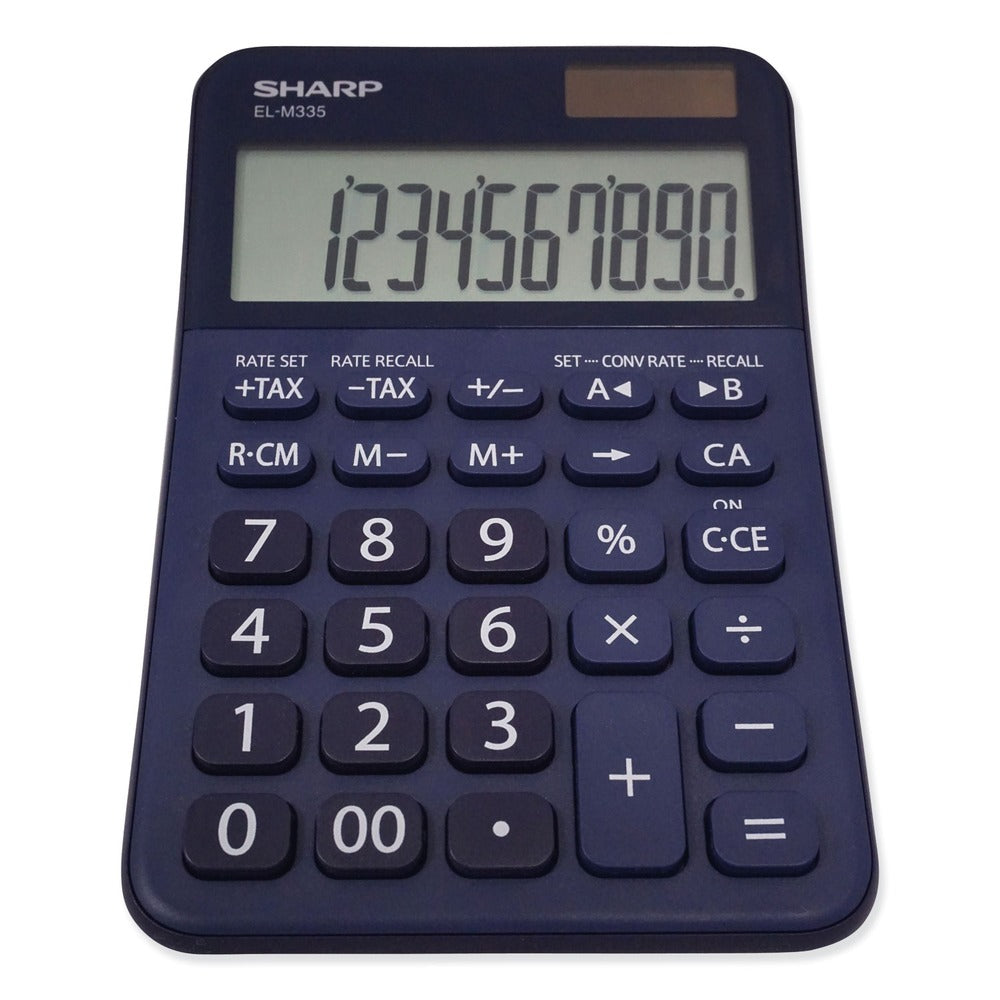 Sharp 10-Digit LCD Desktop Calculator - Blue