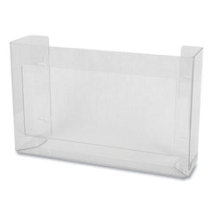 San Jamar 18 x 3.75 x 10 3 Box Steel White Enamel Disposable Glove Dispenser - Clear