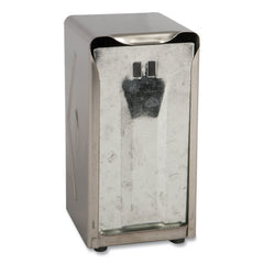 San Jamar 150 Capacity 3.75 in. x 4 in. x 7.5 in. Tall Fold Tabletop Napkin Dispenser - Chrome
