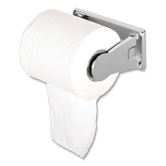 San Jamar 6 in. x 4.5 in. x 2.75 in. Locking Toilet Tissue Dispenser - Chrome
