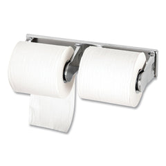 San Jamar 12.38 in. x 4.5 in. x 2.75 in. Locking Toilet Tissue Dispenser - Chrome
