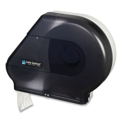 San Jamar 12 in. to 13 in. Roll 22 in. x 5.88 in. x 16.5 in. Quantum JBT Classic Dispenser - Transparent Black Pearl