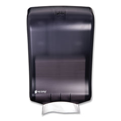 San Jamar 11.75 in. x 6.25 in. x 18 in. Ultrafold Multifold/C-Fold Classic Towel Dispenser - Black Pearl