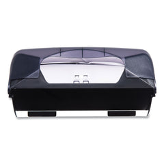 San Jamar 11.75 in. x 6.25 in. x 18 in. Ultrafold Multifold/C-Fold Oceans Towel Dispenser - Transparent Black Pearl