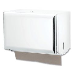 San Jamar 10.75 in. x 6 in. x 7.5 in. Singlefold Paper Towel Dispenser - White