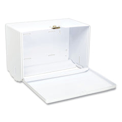 San Jamar 10.75 in. x 6 in. x 7.5 in. Singlefold Paper Towel Dispenser - White