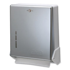 San Jamar 11.63 in. x 5 in. x 14.5 in. True Fold C-Fold/Multifold Paper Towel Dispenser - Chrome